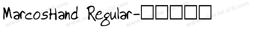 MarcosHand Regular字体转换